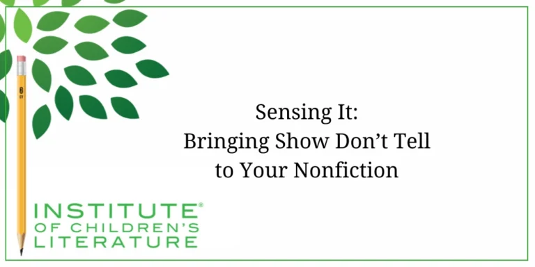 Sensing It: Bringing Show Don’t Tell to Your Nonfiction